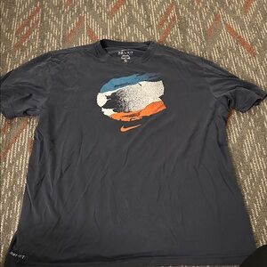 Nike Men's Dark Blue Graphic Tee